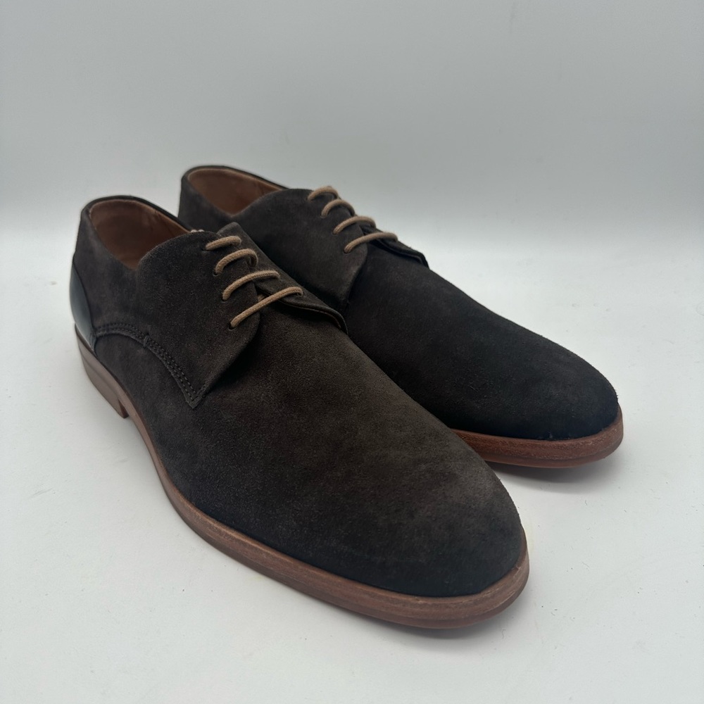BRAND NEW H By Hudson London Men's Brown Suede Derby Shoes Sz 10 US 43 EU